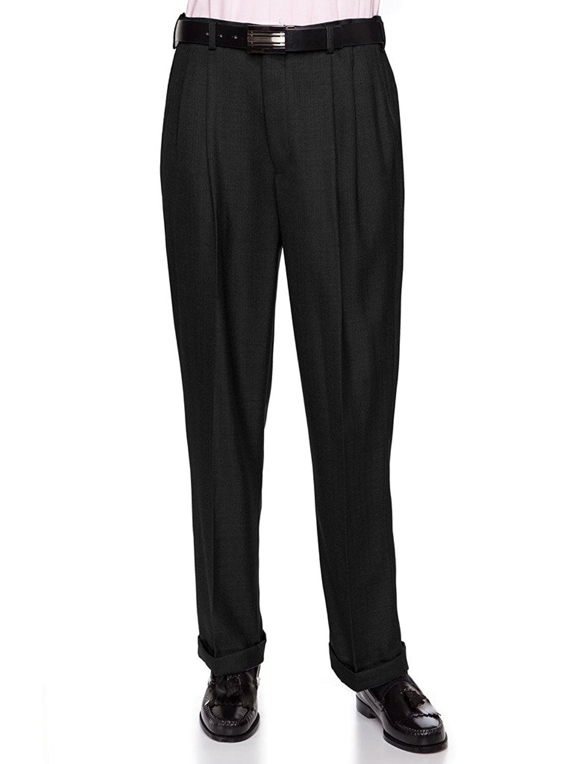 Giovanni Uomo Mens Pleated Front Pin 
