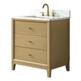 thumbnail image 6 of Vanity Art 30" Bathroom Vanity with Sink and Engineered Marble Top, Freestanding Storage Cabinet with 2 Drawers and 1 Flip Down Tray, 6 of 6
