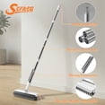 thumbnail image 7 of Floor Scrub Brush with Long Handle, Mini 3-in-1 Heavy-Duty Stiff Bristle Scrubber with Squeegee for Shower, Bathroom, Kitchen, Patio, Garage, Wall & Deck Cleaning, 7 of 7