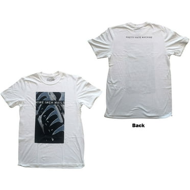 Men's Nine Inch Nails Pretty Hate Machine (Back Print) Slim Fit T-shirt Small White