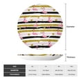 thumbnail image 2 of Gaeub Gold Glittering Hearts and Flamingos Print Ceramic Plate,Dinner Plates,Bone China Decorative Plates with Display Stand,Art Ceramic Ornaments for Wall Hanging Decoration-10in, 2 of 6
