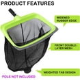 thumbnail image 2 of Swimming Pool Leaf Skimmer Net,Reinforced Frame Deep Rake Net, 2 of 5