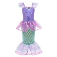 thumbnail image 1 of Dibujos animados Sirenita Ariel Princesa Disfraz Niños Vestido Niñas Cosplay Niños Carnaval Fiesta de cumpleaños Ropa Sirena Dress9-10T (tamaño 150) Gao Jinjia LED, 1 of 2