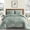 Sage Green, variant on 7 Pieces California King Size Gray Branch Botanical Bedding Set, Soft Microfiber Floral Pattern All Season Bed in a Bag