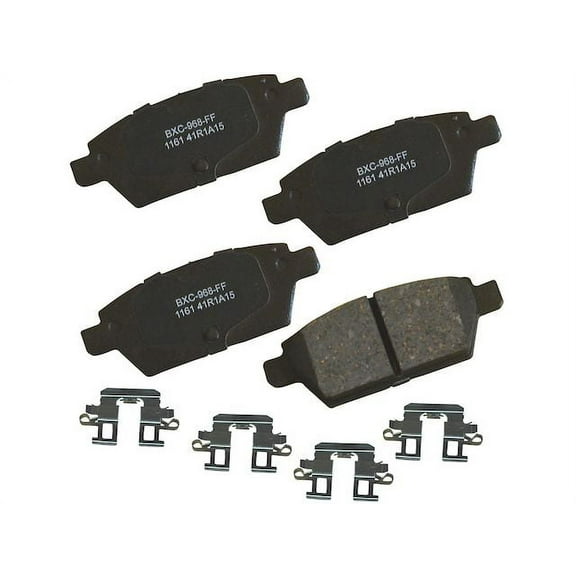 Rear Brake Pad Set - Compatible with 2006 - 2012 Ford Fusion 2007 2008 2009 2010 2011