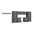 thumbnail image 4 of NewAge Products Pro Series Gray 9 Piece Cabinet Set, Heavy Duty 18-Gauge Steel Garage Storage System, Slatwall / Wall Mounted Shelf Included, 4 of 12