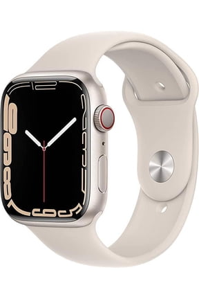 Restored Apple Watch Series 7 45MM Starlight - Aluminum Case - Starlight Sport Band (Refurbished)