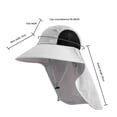 thumbnail image 4 of Sombrero de pescador de nailon, sombrero de verano transpirable para mujer para deportes al aire libre (gris claro) Likrtyny Para estrenar, 4 of 9