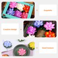 thumbnail image 4 of 6pcs Floating Flower Simulation Pond Plant Fish Tank Decoration Pond Centerpiece, 4 of 7