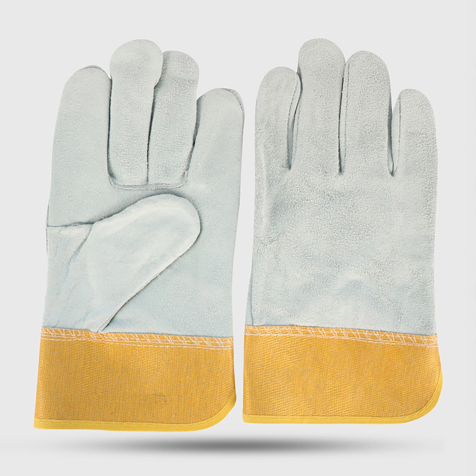Work Gloves, Welding Gloves Flame Retardant Cowhide Leather  for Hardware Processing