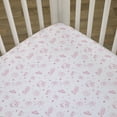 thumbnail image 2 of Disney Make A Wish Princess Pink and White Fitted Crib Sheet, 2 of 6