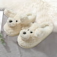 thumbnail image 5 of AURIGATE Christmas Cute Puppy Slipper 3D Cartoon Fluffy Teddy Dog Slipper for Girls, Cool Fun Warm Plush Animal Winter Non-Slip House Shoes for Women, 5 of 5