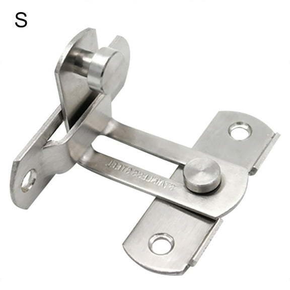 Joernso Stainless Steel 90 Degree Hasp Latches Sliding Door Chain Lock Security Tool