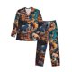 thumbnail image 1 of Fotbe Whimsical Animal Spiral Pijama de Hombre con Estampado de Manga Larga, Conjunto de 2 Piezas, Ropa de Dormir Suave y Cómoda con Bolsillos-XX-Large, 1 of 7