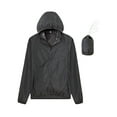 thumbnail image 4 of Lumento Men Basic Windbreaker Jacket Casual Long Sleeve Hooded Shirt Outdoor Active Wear Tops Blouses with Pockets, 4 of 4