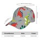 thumbnail image 2 of Fotbe Cute Dinosaur Gorro Clásico de Béisbol, Gorra Ajustable con Broche Snapback, Gorro de Exterior de Algodón Suave, 2 of 6