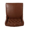 thumbnail image 4 of Leeandre Contemporary Wingback Barstools, Set of 2, Cognac Brown and Espresso, 4 of 8
