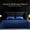 Navy Blue, variant on Satin Bed Sheets, Full Size Sheets Set, 4 Pcs Silky Bedding Set with 15 Inches Deep Pocket for Mattress (Full, Navy Blue)