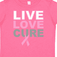 thumbnail image 4 of Inktastic Live Love Cure Breast Cancer Boys or Girls Toddler T-Shirt, 4 of 5