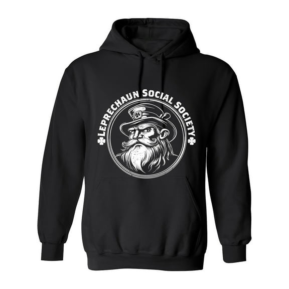 Leprechaun Social Society Sarcastic Humor Novelty Funny Men's Hoodies