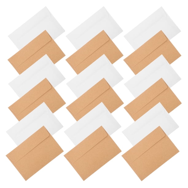 unbranded 50Ud Sobres De Papel Kraft Para Invitaciones Y Tarjetas Con Autoadhesivo Multicolor