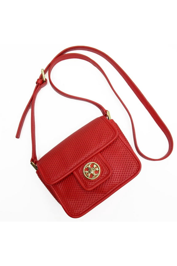 Pre-Owned Tory Burch Shoulder Bag Leather Red Women's T19369A
