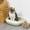 Green#35, variant on Semi-Enclosed Cat Litter Box with High Sides, Anti-Splashing Litter Pan with Scoop, Open Top Design for Better Air Circulation, Detachable Two-Layer Structure for Easy Cleaning, 1PC