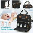 thumbnail image 6 of IsEasy Diaper Bag Backpack, Multifunction Travel Back Pack Maternity Baby Changing Bags, Large Capacity, Black, 6 of 8