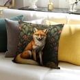 thumbnail image 3 of FCXZI Square Cushion Cover Fox Party Supplies for Home Sofa Couch 20x20in, 3 of 5