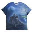 thumbnail image 3 of LAOLIUSN Mens 3D Graphic Tees All Over Print Wolf Shirt Novelty Streetwear Animal T-Shirt, S-4XL, 3 of 6