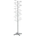 thumbnail image 5 of MyGift Freestanding Silver Metal Hat Rack with 20 Circular Hooks, 5 of 7