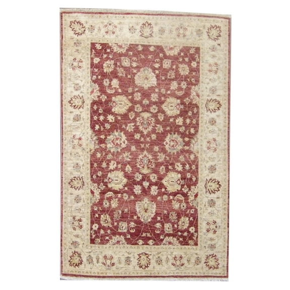 Wahi Rugs Hand Knotted Oushak Chobie Antique Wash 5'0"x8'0" -W787
