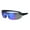 Blue Trim, variant on ANSI Z87.1 Warp Around Mens Shatterproof Safety Glasses U6 S Light Grey Tint
