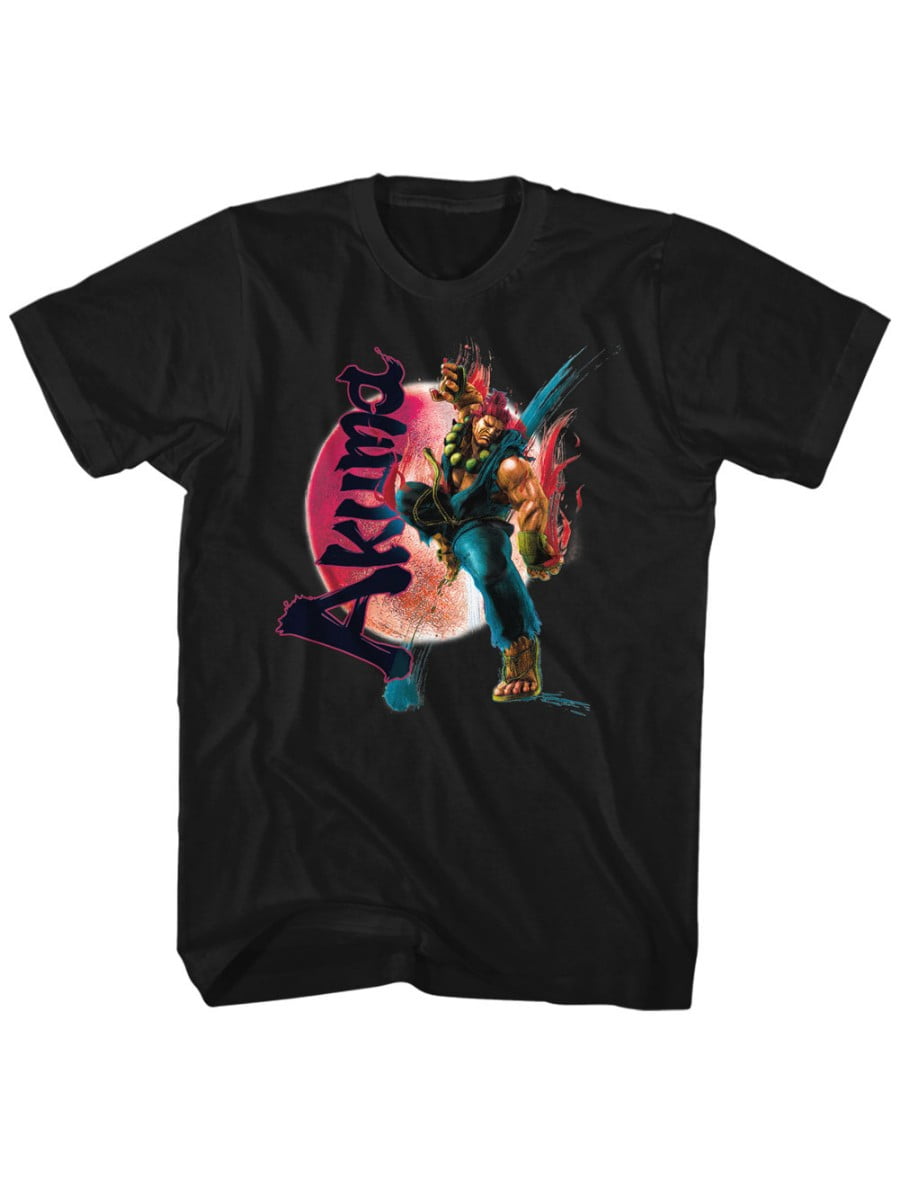 Street Fighter Video Martial Arts Arcade Game Akuma Adult T-Shirt Tee XLT