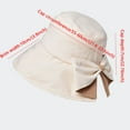 thumbnail image 3 of fatyb Wide Brim Bucket Hat for Women Sun Protection Outdoor Travel Womens Summer Beach Sun Hats with Bow, 3 of 3