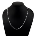 thumbnail image 2 of 4.00 CTW Natural Diamond slice Polki 30" long Women Valentines Day Gifts Necklace 925 Sterling Silver, 2 of 4
