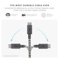 thumbnail image 2 of Native Union Belt Cable Pro - 240W USB Type C - 8ft Ultra-Strong Charging - Leather Strap (Zebra), 2 of 8