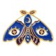 thumbnail image 1 of Broche de la serie de insectos de joyería, insignia de pintura con forma de mariposa y polilla al óleo creativa, 1 of 5