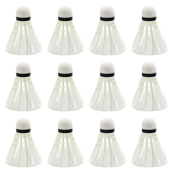 S SERENABLE Badminton Shuttlecocks Durability Badminton Balls for Workout Outdoor Indoor 12pcs