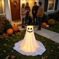 thumbnail image 3 of Halloween Glowing Ghost Yard Stake - 47.2" Lighted Outdoor Decor for Porch Lawn Indoor Party Halloween Decorations D, 3 of 6