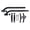 Black, variant on Universal 5 Inch Fender Mounting Kit,Rear Wheel Semi Dump Work Truck Trailer