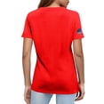 thumbnail image 5 of YVNAURA America's Semiquincentennial 250 Years Women's Short Sleeve Tee Under $15 2026 Independence Day Top USA Retro Flag Graphic Shirt for 4th of July, 5 of 6