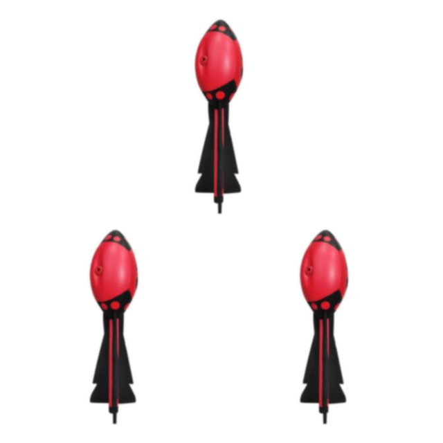 Transemion Jouet Hurleur Sifflet Balle Jeu de Lancer Amusant pour Intérieur et Extérieur Rouge 32cm 3Ensemble