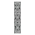 thumbnail image 2 of Unique Loom Outdoor Traditional Collection Area Rug - Deco (2' 7" x 12' Runner Black and White), 2 of 6