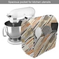 thumbnail image 2 of Abstract Stand Mixer Cover, Continuous Pattern Colorful Tire Tracks from Various Vehicles Art Print, Kitchen Appliance Organizer Bag Cover with Pockets, 5 Quarts, White and Multicolor, by Ambesonne, 2 of 4