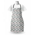 thumbnail image 3 of Poppy Flower Apron, Blooming Floral Design with Abstract Petals and Stems Spring Season Growth, Unisex Kitchen Bib with Adjustable Neck for Cooking Gardening, Adult Size, Multicolor, by Ambesonne, 3 of 4