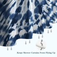thumbnail image 6 of Blue White Tie Dye Mandala Pattern Shower Curtain 72"x72" ,Bathroom Decorative Shower Curtains Set with 12 Hooks,Modern Waterproof Washable Shower Curtain, 6 of 6