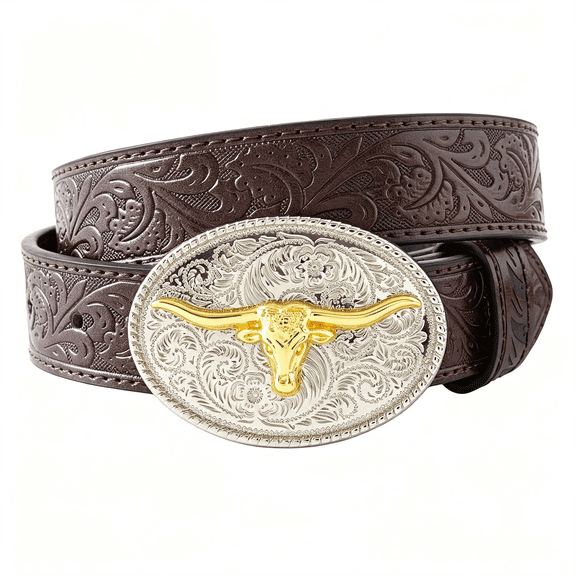 GASTROPOD Kids Western Belt for Boys Girls Cowboy Cowgirl Leather Kid Western Belts for Jeans Gifts Cowgirl Belt