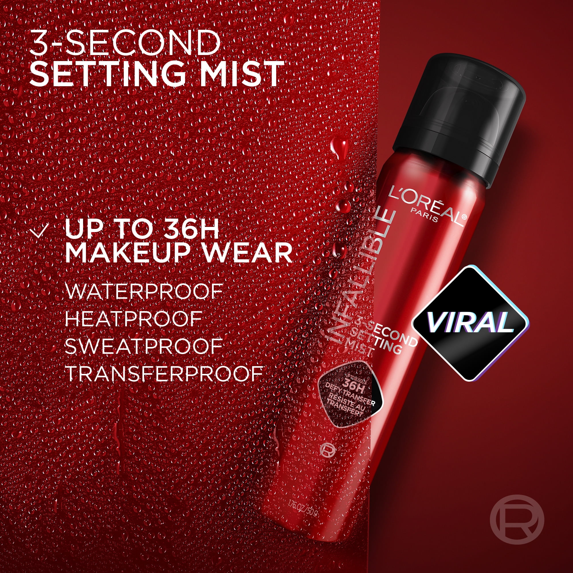 Infallible Makeup Setting Spray, 3 Second Makeup setting mist