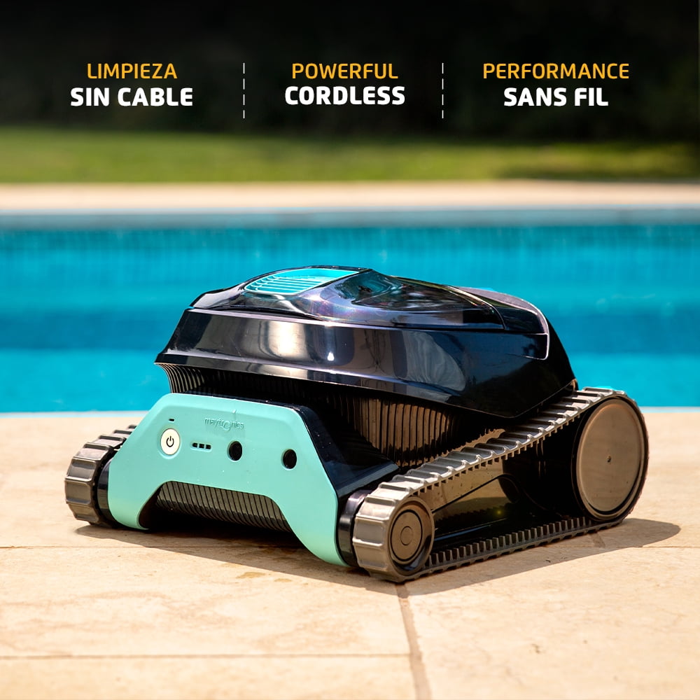 Dolphin Liberty 200 Cordless Automatic Robotic Pool Vacuum Cleaner, Inductive Charging, Wall Climbing Scrubber, Ideal for In-Ground Pools up to 33 FT in Length